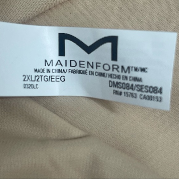 NEW Maidenform Self Expressions Low Back Bodysuit NWT 2XL - Picture 6 of 7
